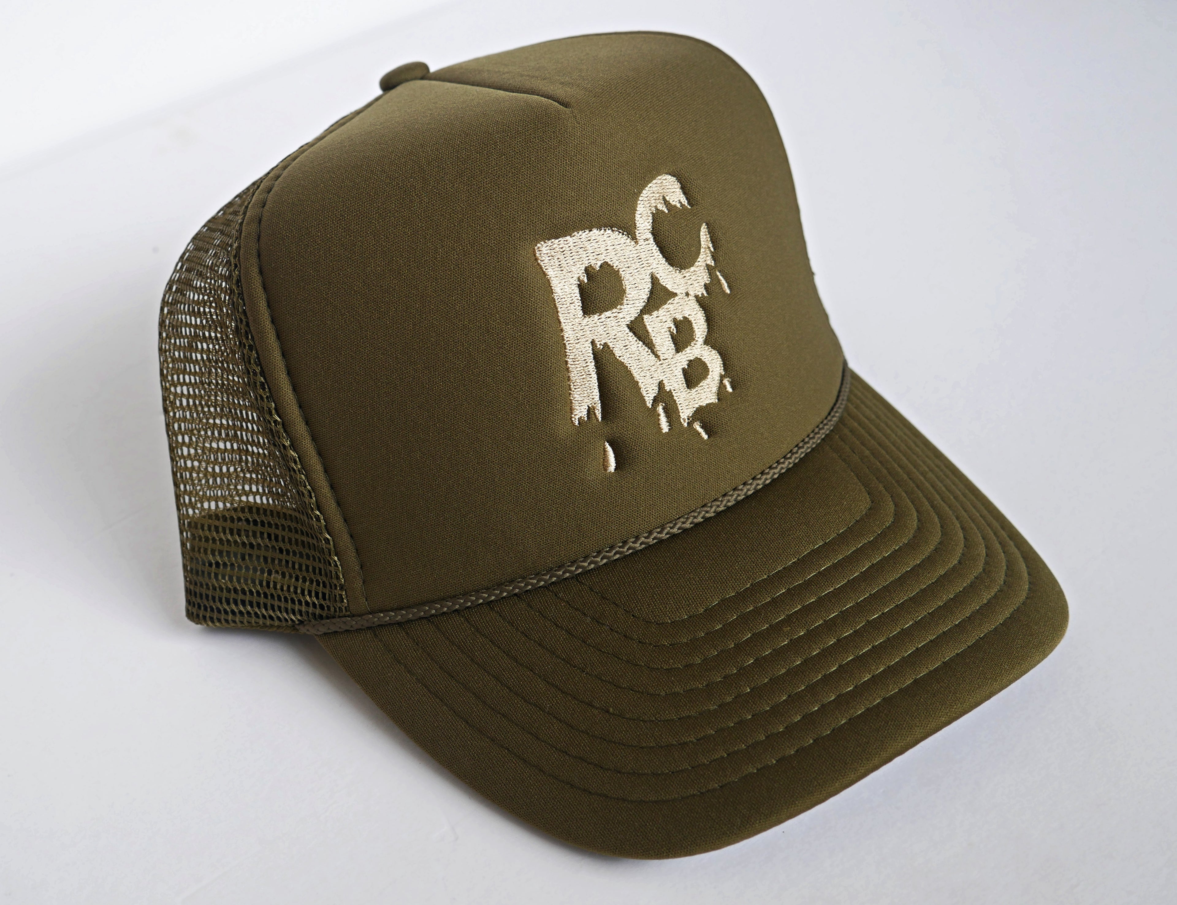 OLIVE GREEN RBC DRIP TRUCKER